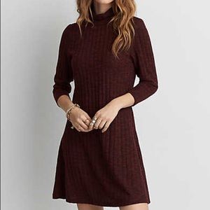 American Eagle Mock Neck Sweater Dress